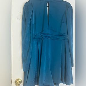 Jewel Toned Blue Turtle-neck Romper Size 12